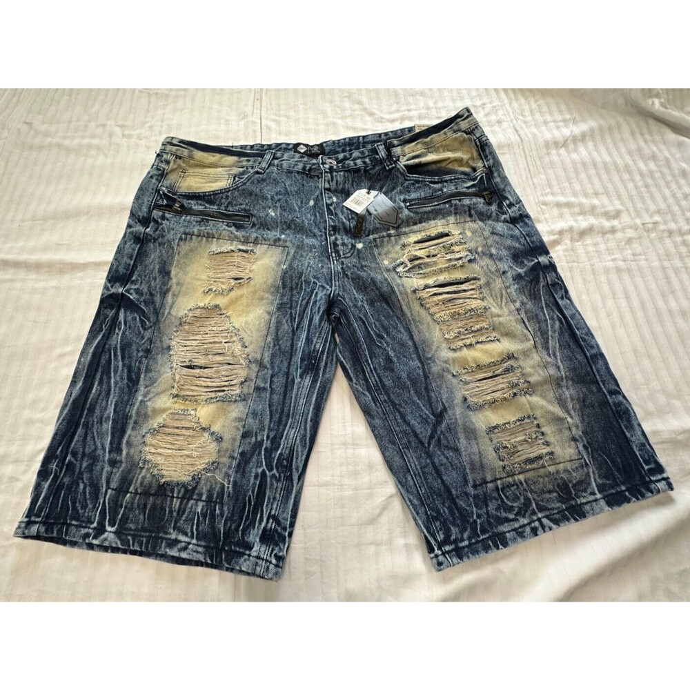 NWT ROAD NARROWS MENS JEANS DISTRESSED SHORTS SIZE 46